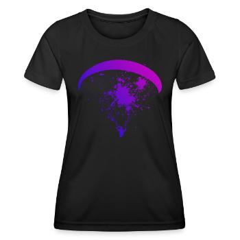 Parapente Parapente Parapente - T-shirt sport Femme - noir - Devant - AI Model Female 172 light (172cm)