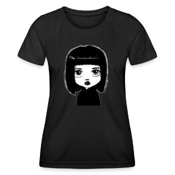 Fille Symbole Dessin Dessin Animé - T-shirt sport Femme - noir - Devant - AI Model Female 172 light (172cm)