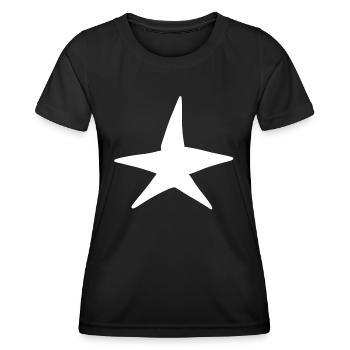stern symbol form nacht - Frauen Funktions-T-Shirt - Schwarz - Vorne - AI Model Female 172 light (172cm)