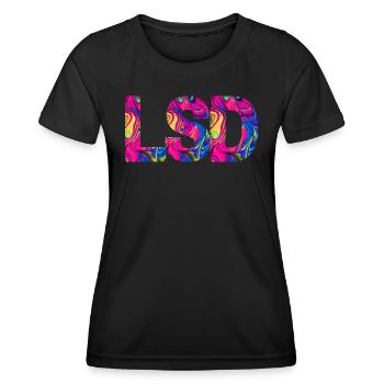 LSD 25 Sunshine Acid - Women's Functional T-Shirt - black - Front - AI Model Female 172 light (172cm)