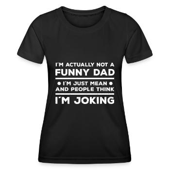 Gift idea for dad - Women's Functional T-Shirt - black - Front - AI Model Female 172 light (172cm)