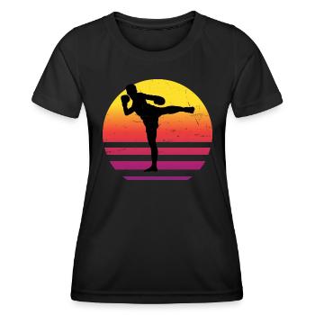 Thai Boxing Thai Boxing Muay Thai Women Thai Boxer - Women's Functional T-Shirt - black - Front - AI Model Female 172 light (172cm)