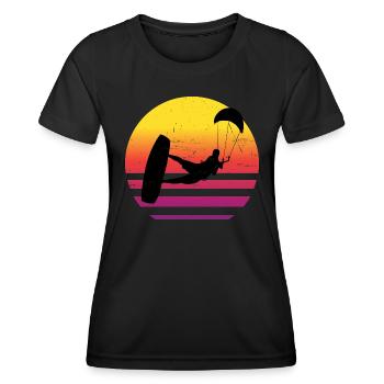 Kitesurf Hommes Kitesurfer Kitesurf - T-shirt sport Femme - noir - Devant - AI Model Female 172 light (172cm)