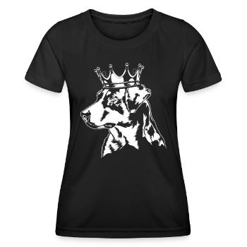 Appenzeller Mountain Dog Krone Dogs Dog Wilsigns - Women's Functional T-Shirt - black - Front - AI Model Female 172 light (172cm)