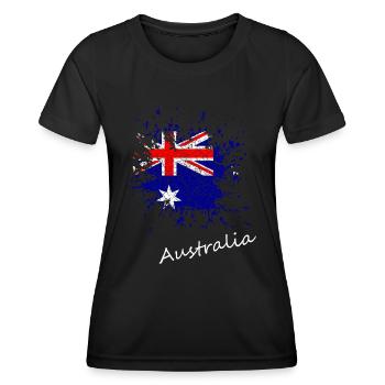 Australien - Frauen Funktions-T-Shirt - Schwarz - Vorne - AI Model Female 172 light (172cm)