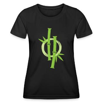 Bamboo Japanese Enso Circle - Women's Functional T-Shirt - black - Front - AI Model Female 172 light (172cm)