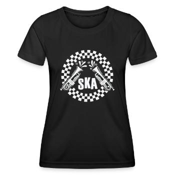 Ska Trompete Old School Jazz Musikstil - Frauen Funktions-T-Shirt - Schwarz - Vorne - AI Model Female 172 light (172cm)