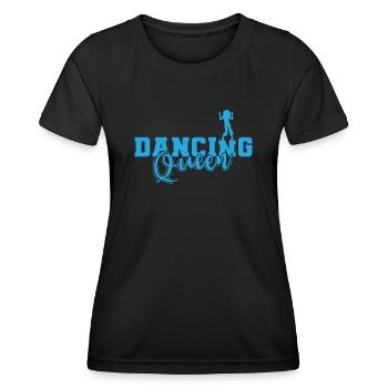 Dancing Queen Feiern tanzen Musik Freunde - Frauen Funktions-T-Shirt - Schwarz - Vorne - AI Model Female 172 light (172cm)