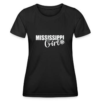 Mississippi Girl USA America - Women's Functional T-Shirt - black - Front - AI Model Female 172 light (172cm)