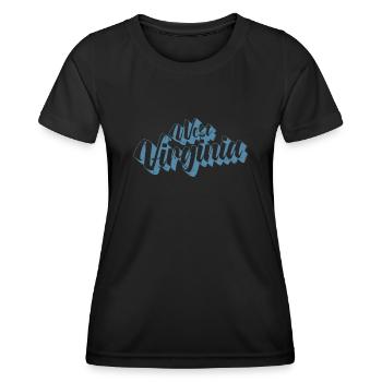 West Virginia USA America State - Women's Functional T-Shirt - black - Front - AI Model Female 172 light (172cm)