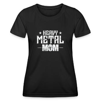 Heavy Metal Mom Music Band Genre - T-shirt sport Femme - noir - Devant - AI Model Female 172 light (172cm)