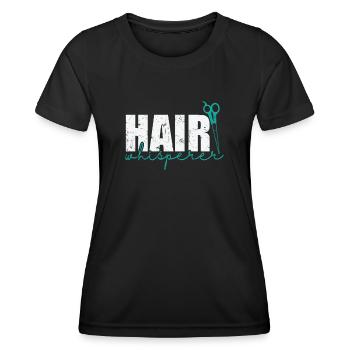 Hair Whisperer Hairdresser Profession Hair - Women's Functional T-Shirt - black - Front - AI Model Female 172 light (172cm)