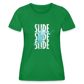 Ski de glisse - T-shirt sport Femme - vert - Devant - AI Model Female 172 dark (172cm)