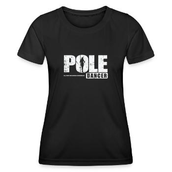 Pole Dancer Stange Tanzen - Frauen Funktions-T-Shirt - Schwarz - Vorne - AI Model Female 172 light (172cm)