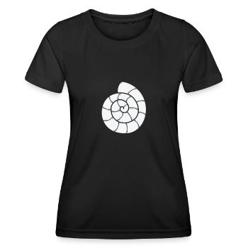 Schneckenhaus Spirale Schneckentier - Frauen Funktions-T-Shirt - Schwarz - Vorne - AI Model Female 172 light (172cm)