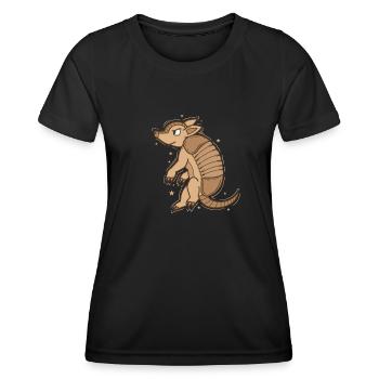 tatou nocturne dans le désert - T-shirt sport Femme - noir - Devant - AI Model Female 172 light (172cm)