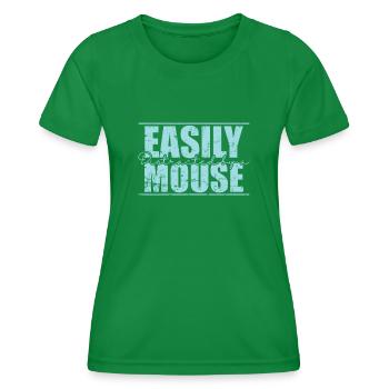 Easily distracted by Mice Nagetier - Frauen Funktions-T-Shirt - Kelly Green - Vorne - AI Model Female 172 dark (172cm)