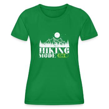 Mode randonnée sur la nature - T-shirt sport Femme - vert - Devant - AI Model Female 172 dark (172cm)