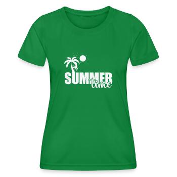 Summer Time Bathing Beach Sun - Women's Functional T-Shirt - kelly green - Front - AI Model Female 172 dark (172cm)
