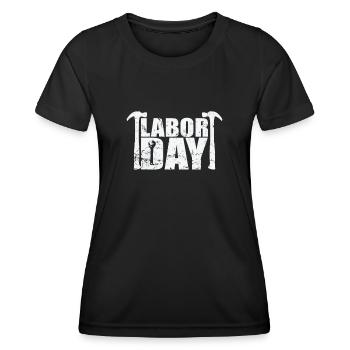 Lundi de la fête du Travail en septembre - T-shirt sport Femme - noir - Devant - AI Model Female 172 light (172cm)