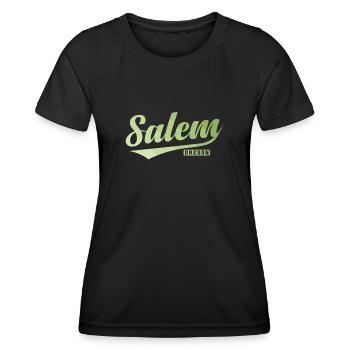 Salem, une ville de l’État de l’Oregon aux États-Unis. - T-shirt sport Femme - noir - Devant - AI Model Female 172 light (172cm)