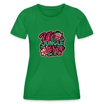 Les meilleures recettes sont faites avec une pincée de créativité - T-shirt sport Femme - vert - Devant - AI Model Female 172 dark (172cm)