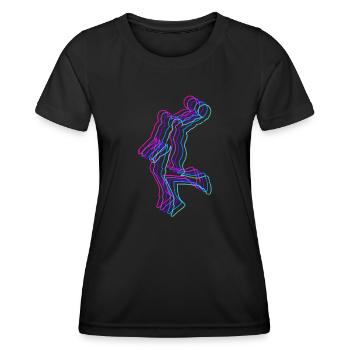 Basketball - Baller - Sports Passion - Women's Functional T-Shirt - black - Front - AI Model Female 172 light (172cm)