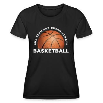 Team Basketball - T-shirt sport Femme - noir - Devant - AI Model Female 172 light (172cm)