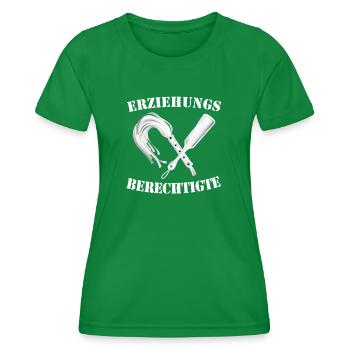 Legal Guardian BDSM Bondage SM T-Shirt - Women's Functional T-Shirt - kelly green - Front - AI Model Female 172 dark (172cm)