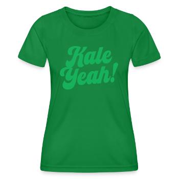 Kale Yeah - Women's Functional T-Shirt - kelly green - Front - AI Model Female 172 dark (172cm)