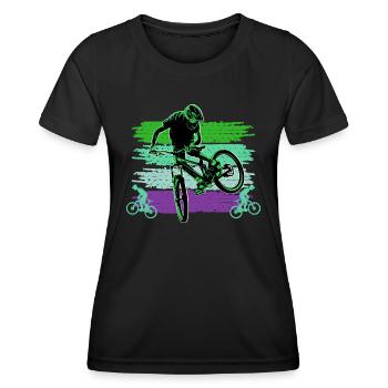 Unnamed Project 64 - Women's Functional T-Shirt - black - Front - AI Model Female 172 light (172cm)