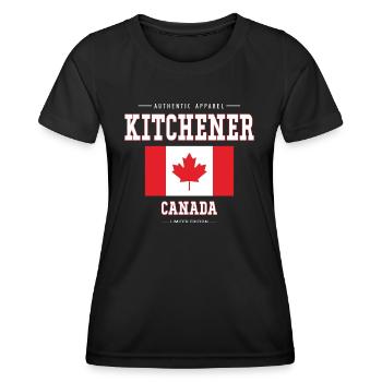 Kitchener - Women's Functional T-Shirt - black - Front - AI Model Female 172 light (172cm)