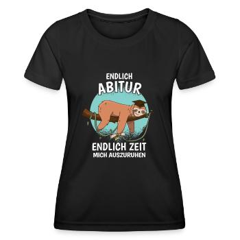 Abitur Geschafft 2023 Abi - Frauen Funktions-T-Shirt - Schwarz - Vorne - AI Model Female 172 light (172cm)