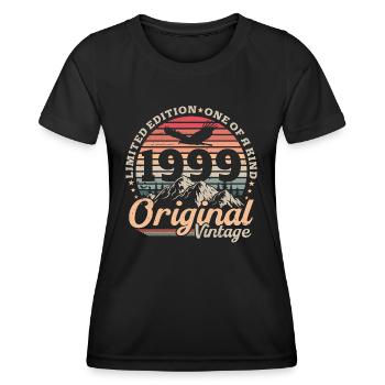 Original 1999 Vintage Retro Cadeau d’anniversaire - T-shirt sport Femme - noir - Devant - AI Model Female 172 light (172cm)