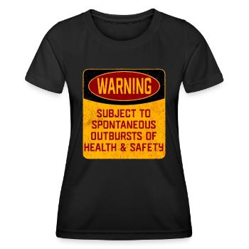 Gesundheit und Sicherheit - Frauen Funktions-T-Shirt - Schwarz - Vorne - AI Model Female 172 light (172cm)