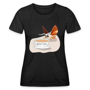 Moth Moth Moth Shirt Design Motif Gift - Women's Functional T-Shirt - black - Front - AI Model Female 172 light (172cm)