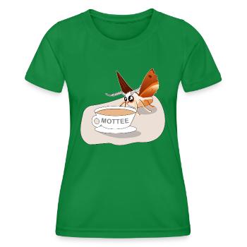 Mottee Motte Chemise Design Motif Cadeau - T-shirt sport Femme - vert - Devant - AI Model Female 172 dark (172cm)