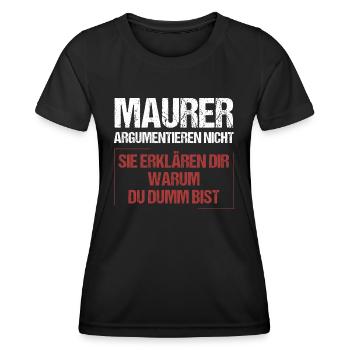 Masons don't argue - Women's Functional T-Shirt - black - Front - AI Model Female 172 light (172cm)