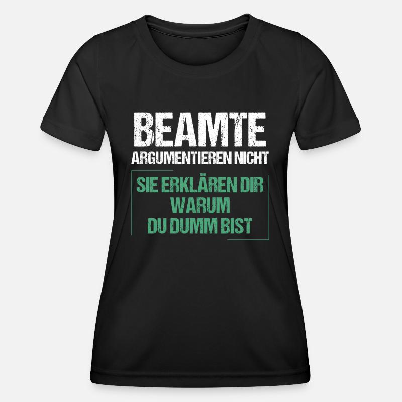Officials don't argue - Women's Functional T-Shirt - black