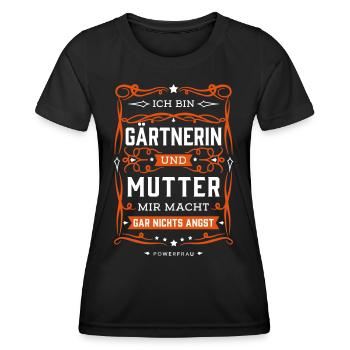 Gärtnerin Lustig Spruch Geschenke für Gärtnerin - Frauen Funktions-T-Shirt - Schwarz - Vorne - AI Model Female 172 light (172cm)