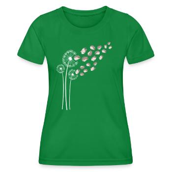 Roborovski Hamster nain Fleur de pissenlit - T-shirt sport Femme - vert - Devant - AI Model Female 172 dark (172cm)