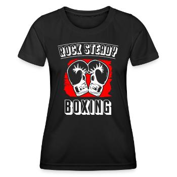 Boxe Rock Steady - T-shirt sport Femme - noir - Devant - AI Model Female 172 light (172cm)
