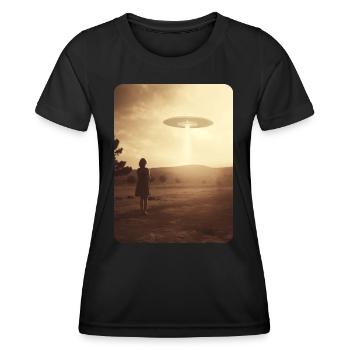 Croire - T-shirt sport Femme - noir - Devant - AI Model Female 172 light (172cm)
