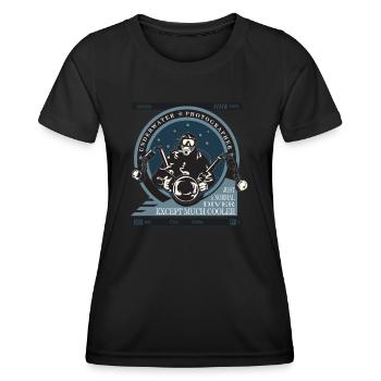 Unterwasserfotograf Tauchen - Frauen Funktions-T-Shirt - Schwarz - Vorne - AI Model Female 172 light (172cm)