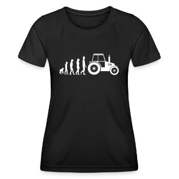 Tracteur Agriculture Evolution Agriculture - T-shirt sport Femme - noir - Devant - AI Model Female 172 light (172cm)