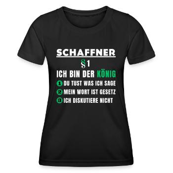 Conductor Gift - I'm the King - Women's Functional T-Shirt - black - Front - AI Model Female 172 light (172cm)