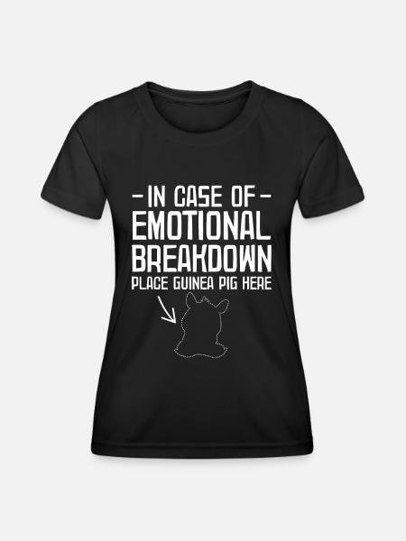 Meerschwein - Funktionsshirt til damer - sort