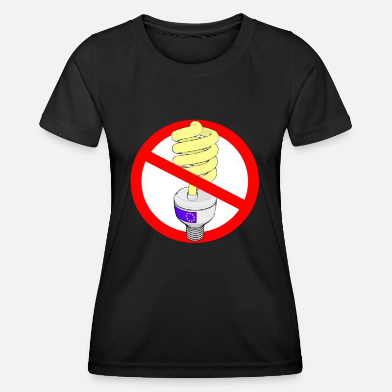 energy saving lamp - Women's Functional T-Shirt - black