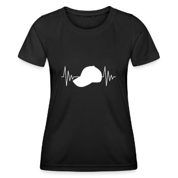 Casquette Casquette Heartbeat White - T-shirt sport Femme - noir - Devant - AI Model Female 172 light (172cm)