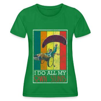 Handicap Drôle - T-shirt sport Femme - vert - Devant - AI Model Female 172 dark (172cm)